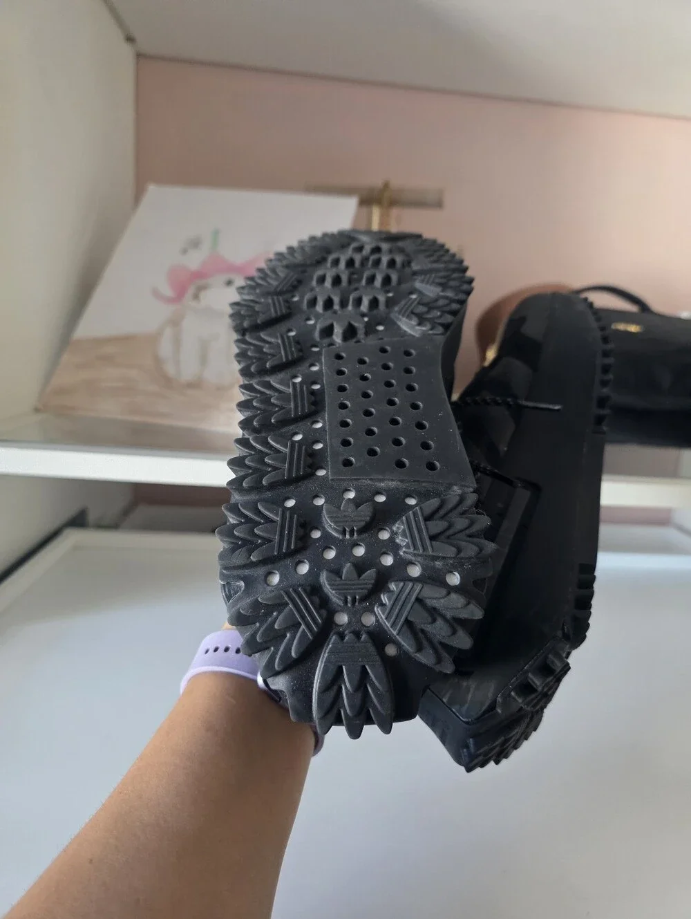 adidas Black Knit Slip-On Sneakers